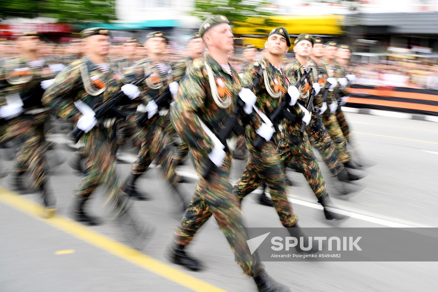 Victory Day celebrations in Russian cities
