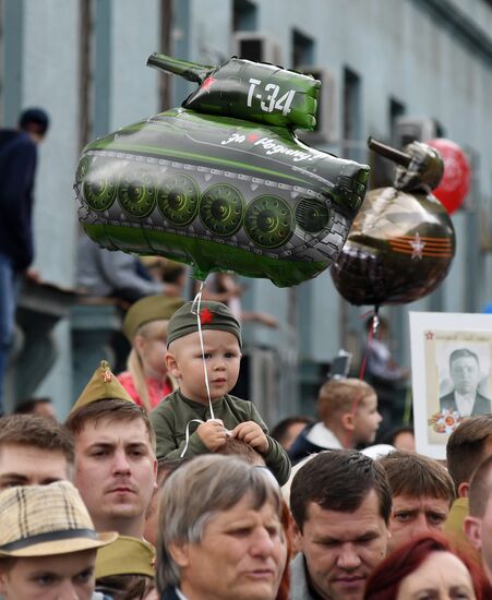 Victory Day celebrations in Russian cities