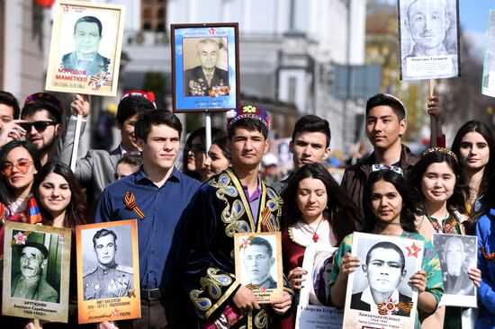 Immortal Regiment event in Russian cities