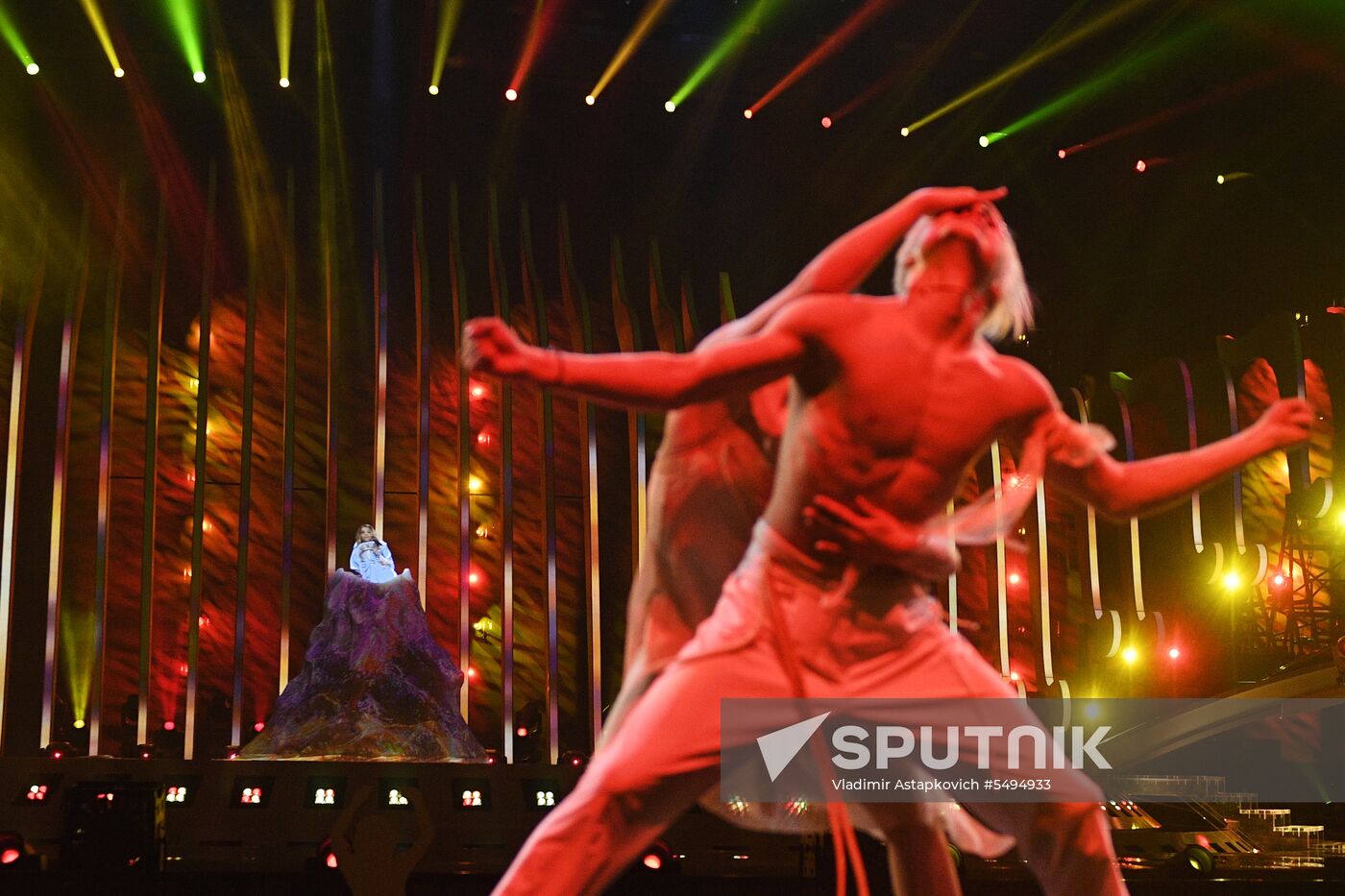 Rehearsal of the Eurovision 2018 song contest's second semi-final