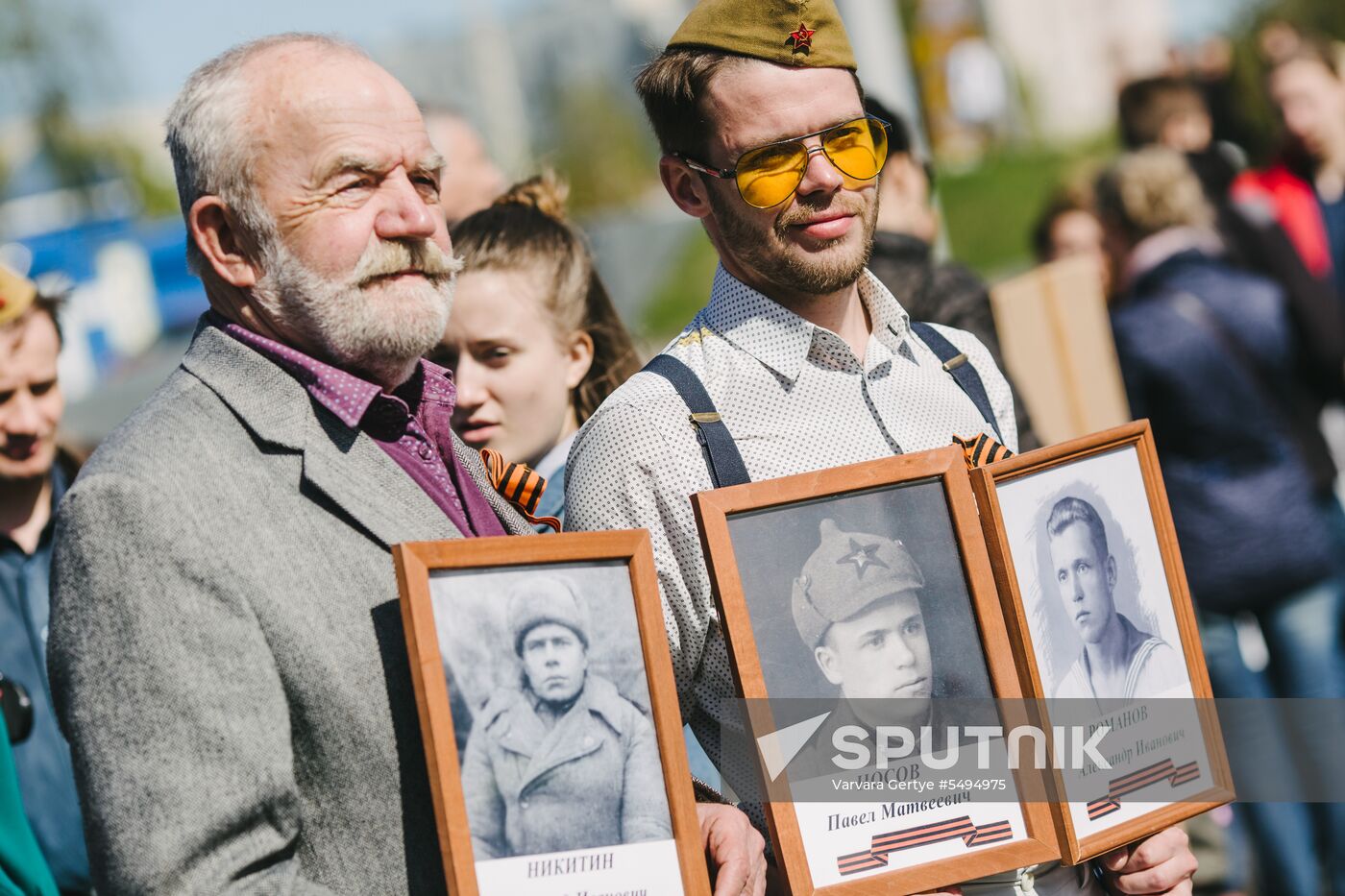 Immortal Regiment event in Russian cities