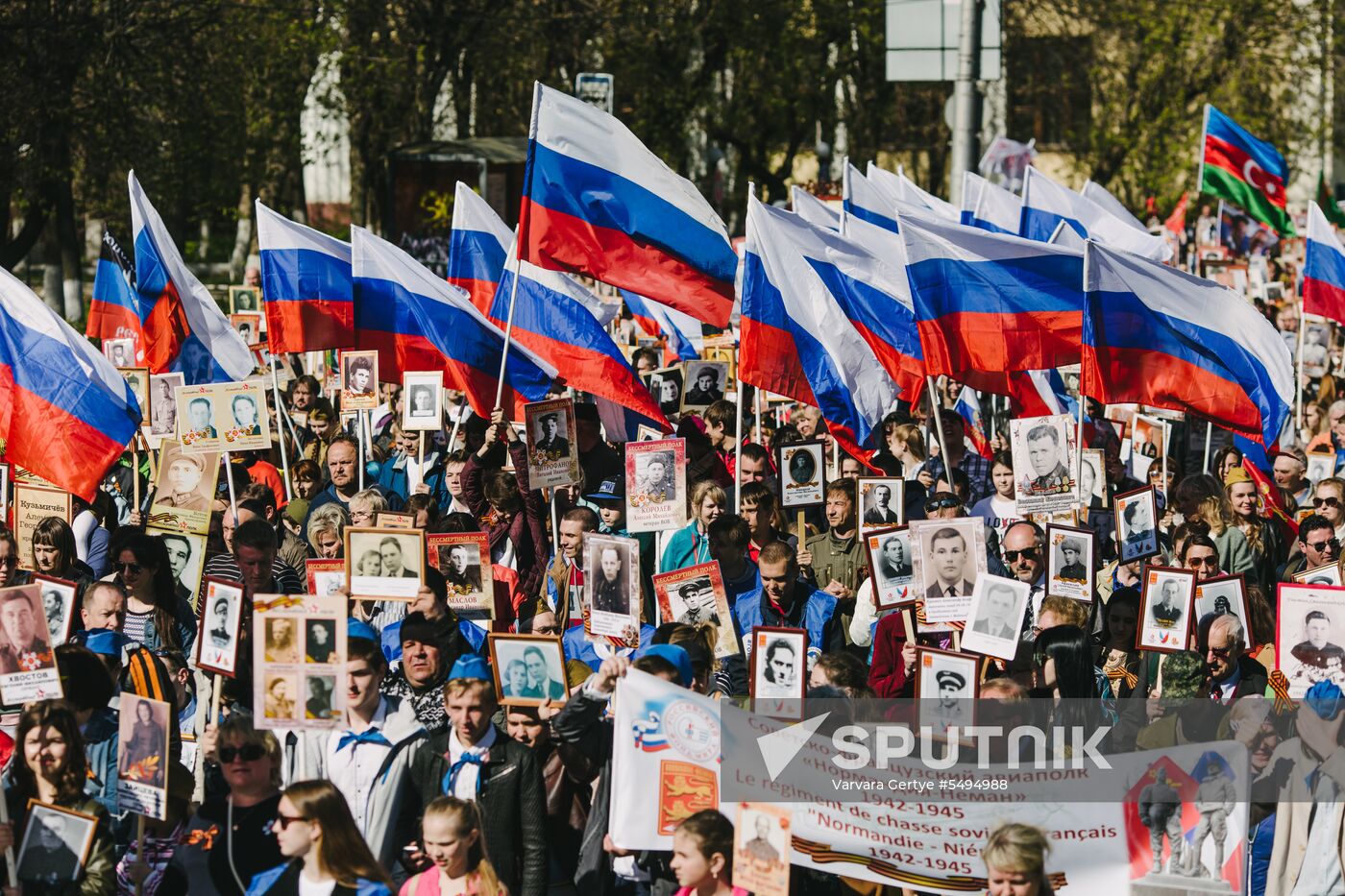 Immortal Regiment event in Russian cities