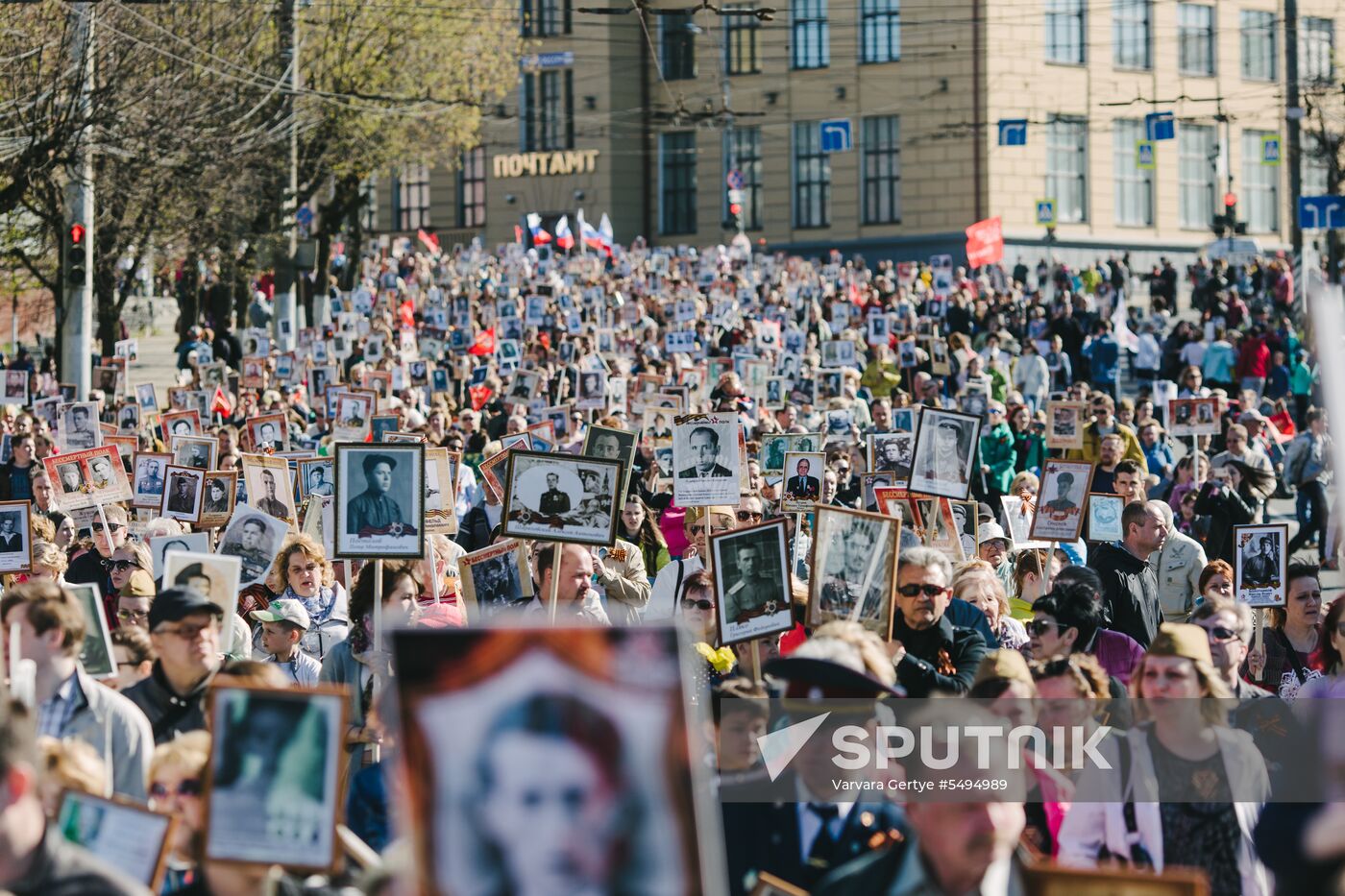 Immortal Regiment event in Russian cities
