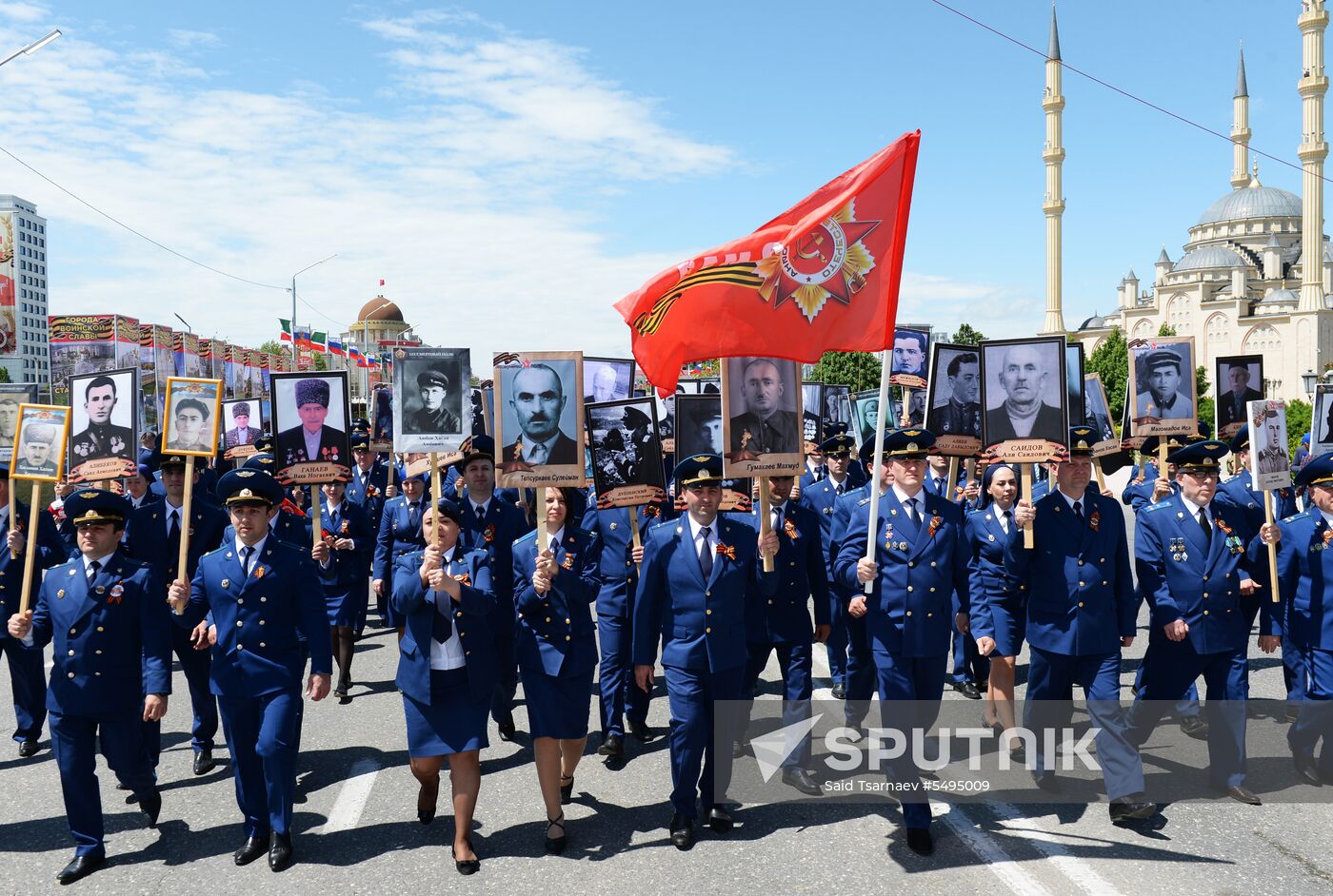 Immortal Regiment event in Russian cities