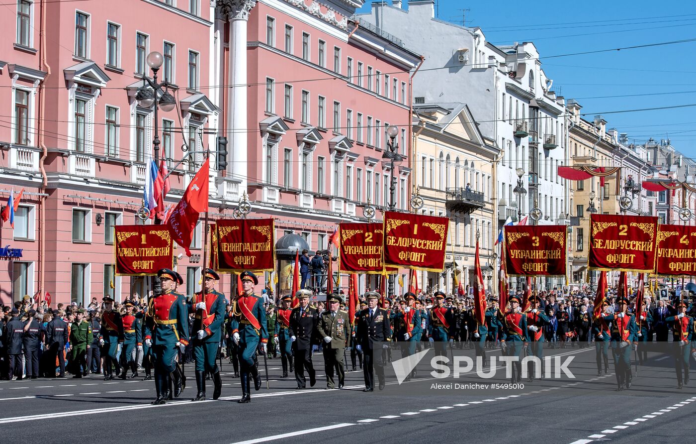 Immortal Regiment event in Russian cities