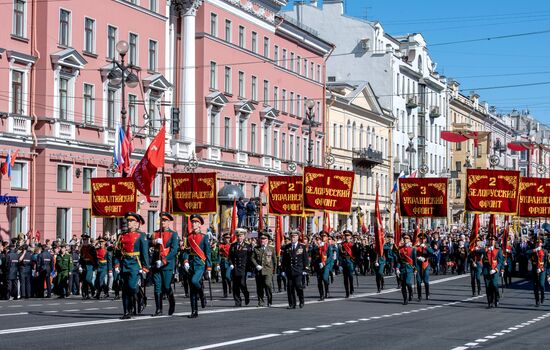 Immortal Regiment event in Russian cities