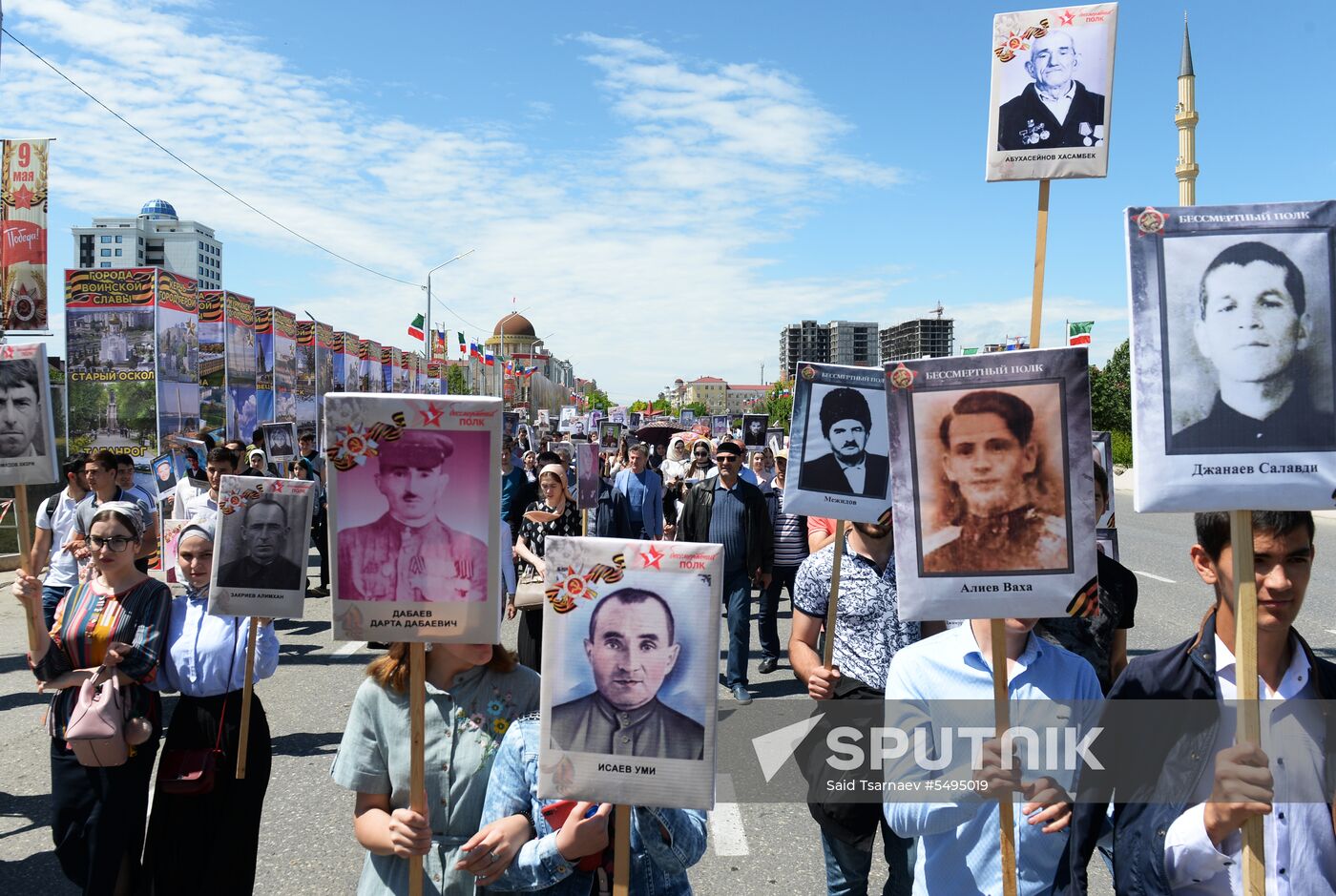Immortal Regiment event in Russian cities
