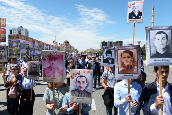 Immortal Regiment event in Russian cities