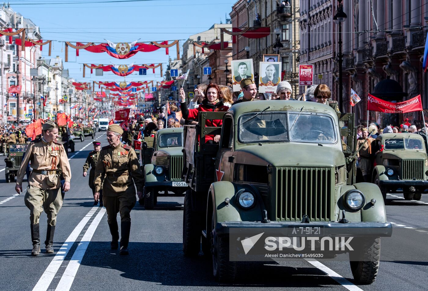 Immortal Regiment event in Russian cities