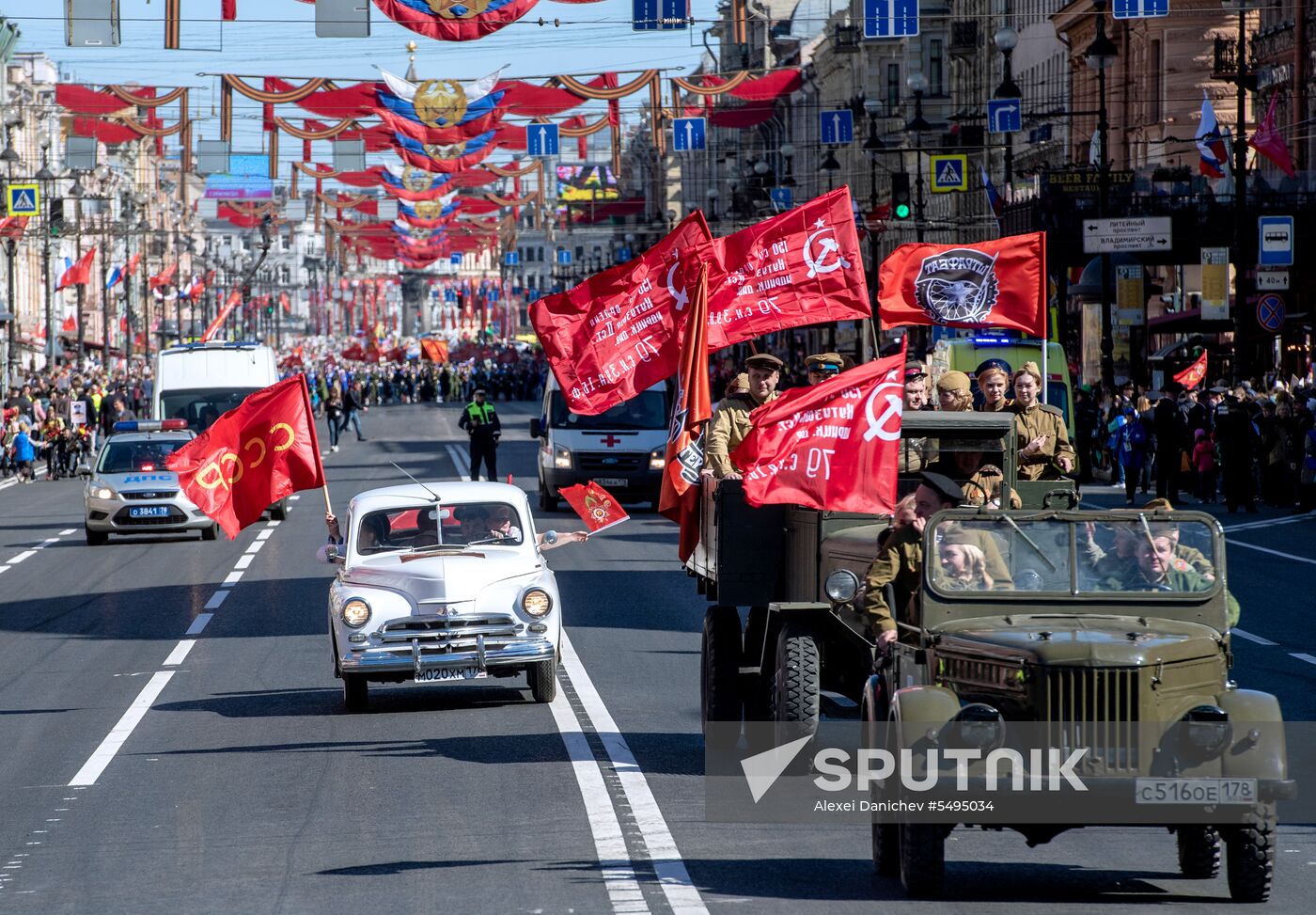 Immortal Regiment event in Russian cities