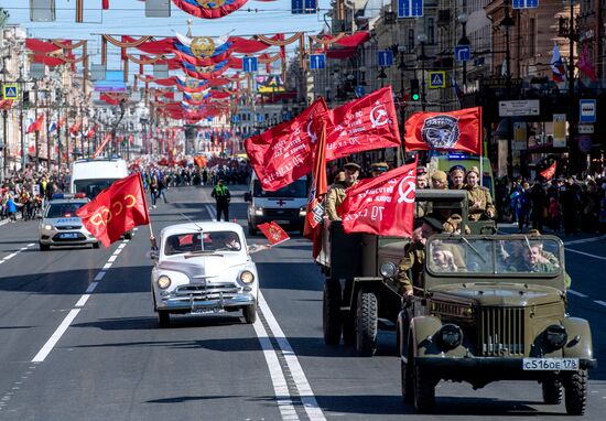 Immortal Regiment event in Russian cities