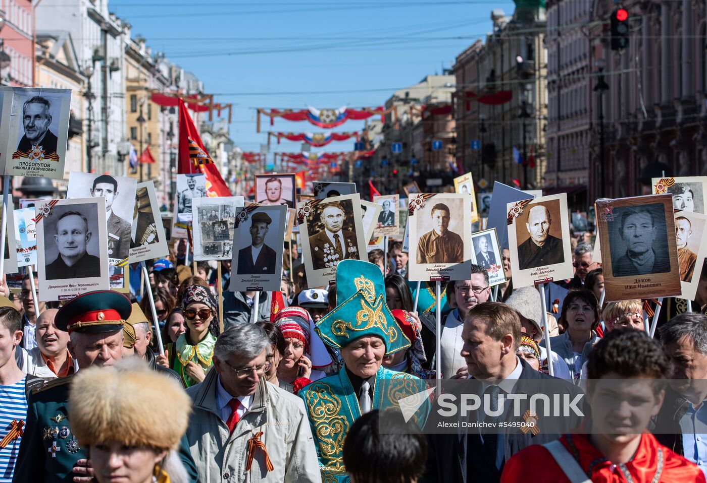 Immortal Regiment event in Russian cities