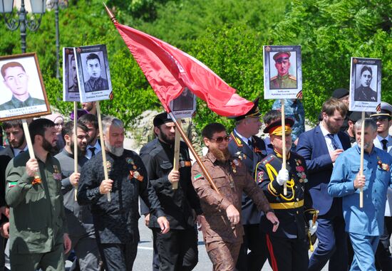 Immortal Regiment event in Russian cities