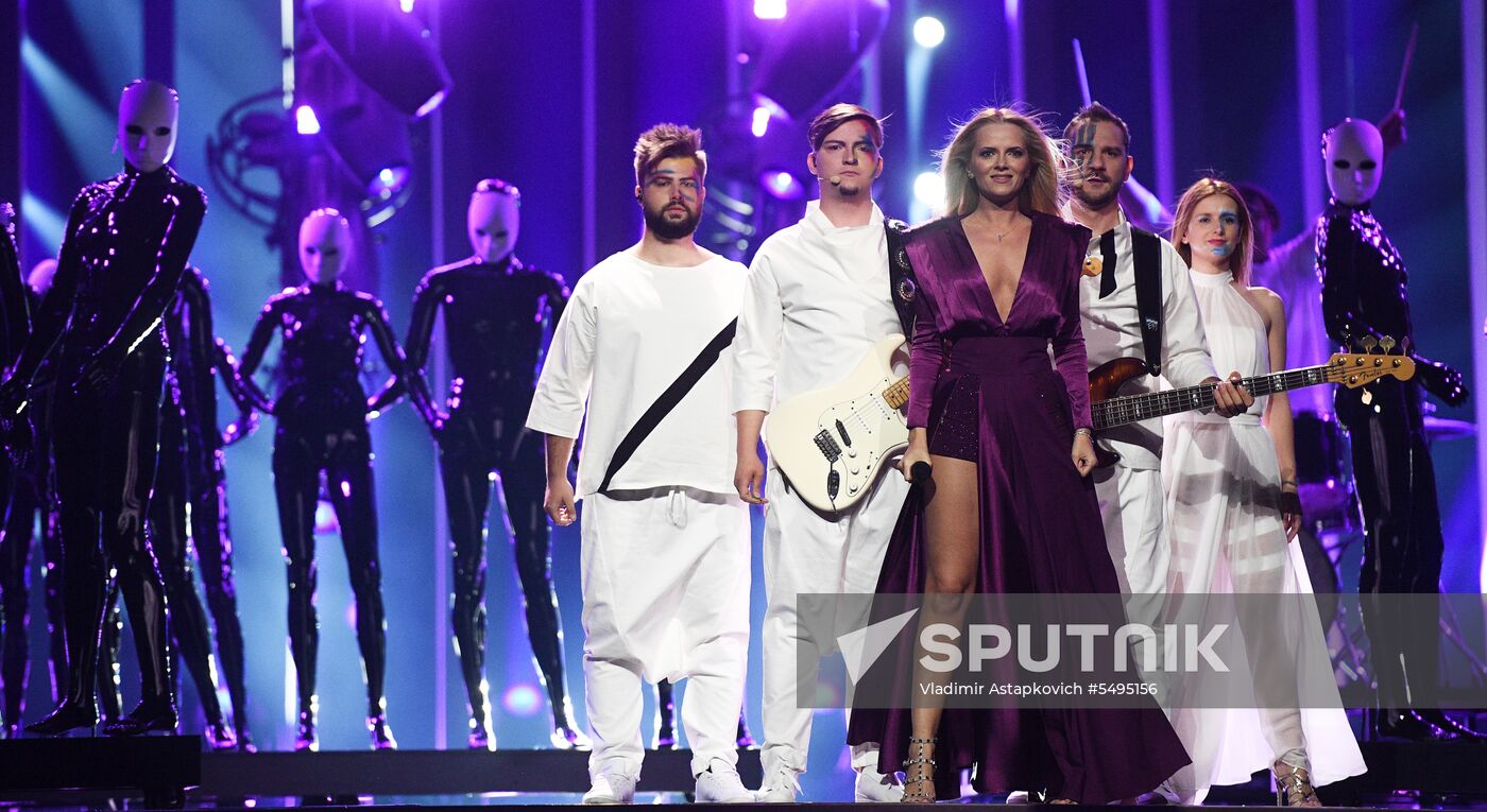 Rehearsal of the Eurovision 2018 song contest's second semi-final