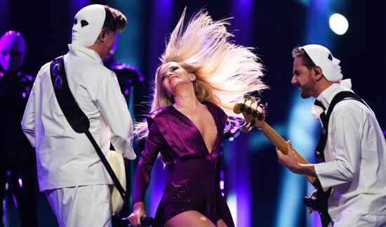 Rehearsal of the Eurovision 2018 song contest's second semi-final