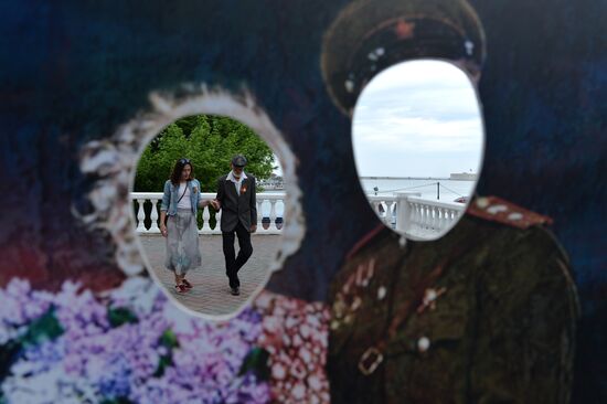 Victory Day celebrations in Russian cities