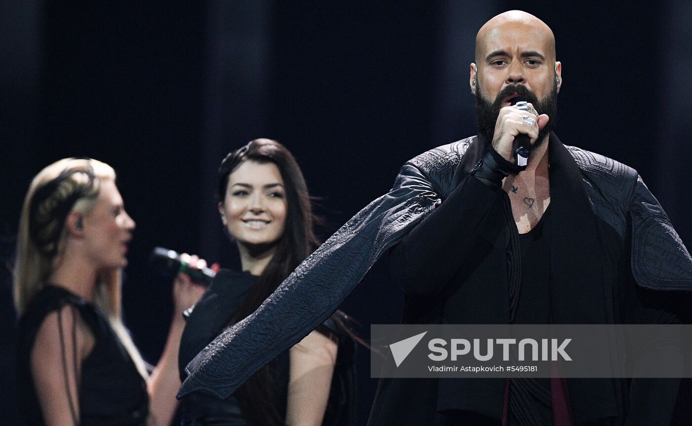 Rehearsal of the Eurovision 2018 song contest's second semi-final