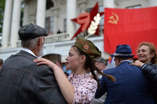 Victory Day celebrations in Russian cities