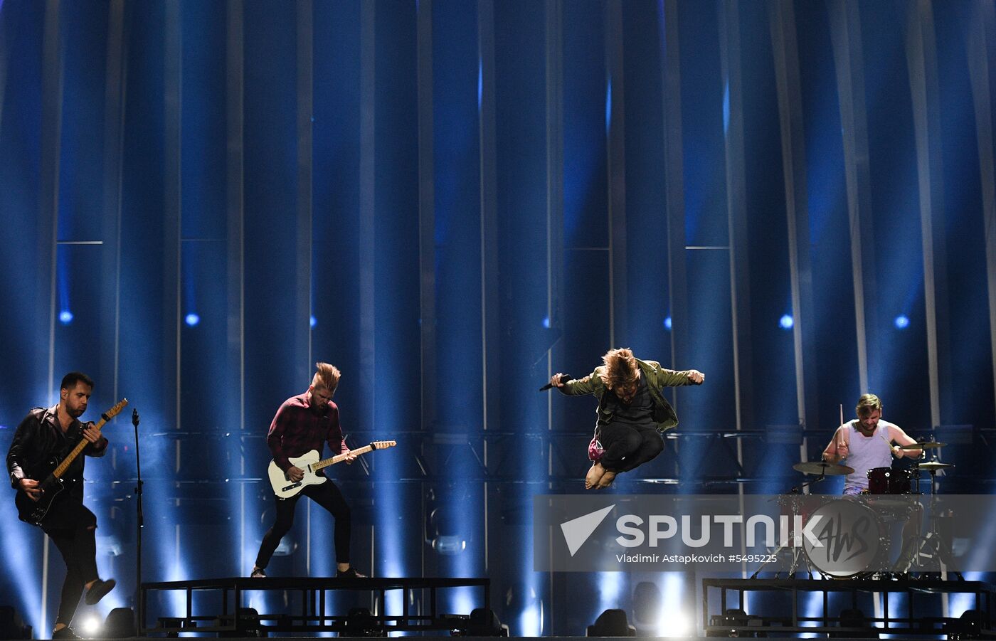 Rehearsal of the Eurovision 2018 song contest's second semi-final