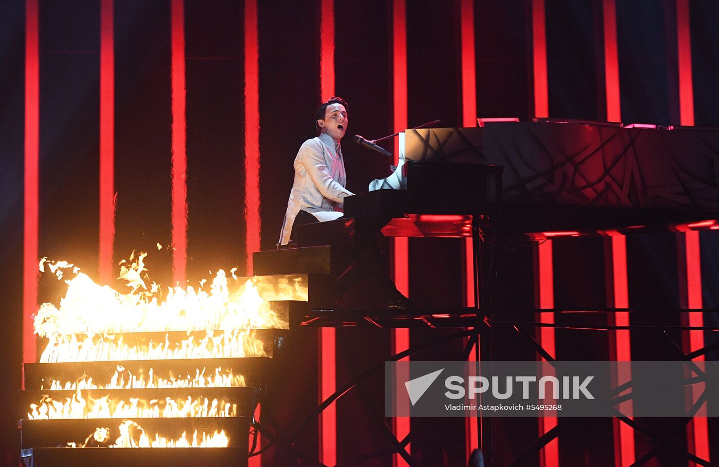 Rehearsal of the Eurovision 2018 song contest's second semi-final