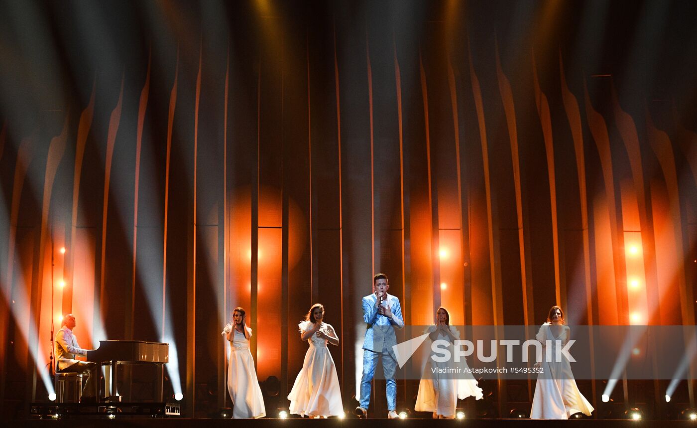 Rehearsal of the Eurovision 2018 song contest's second semi-final