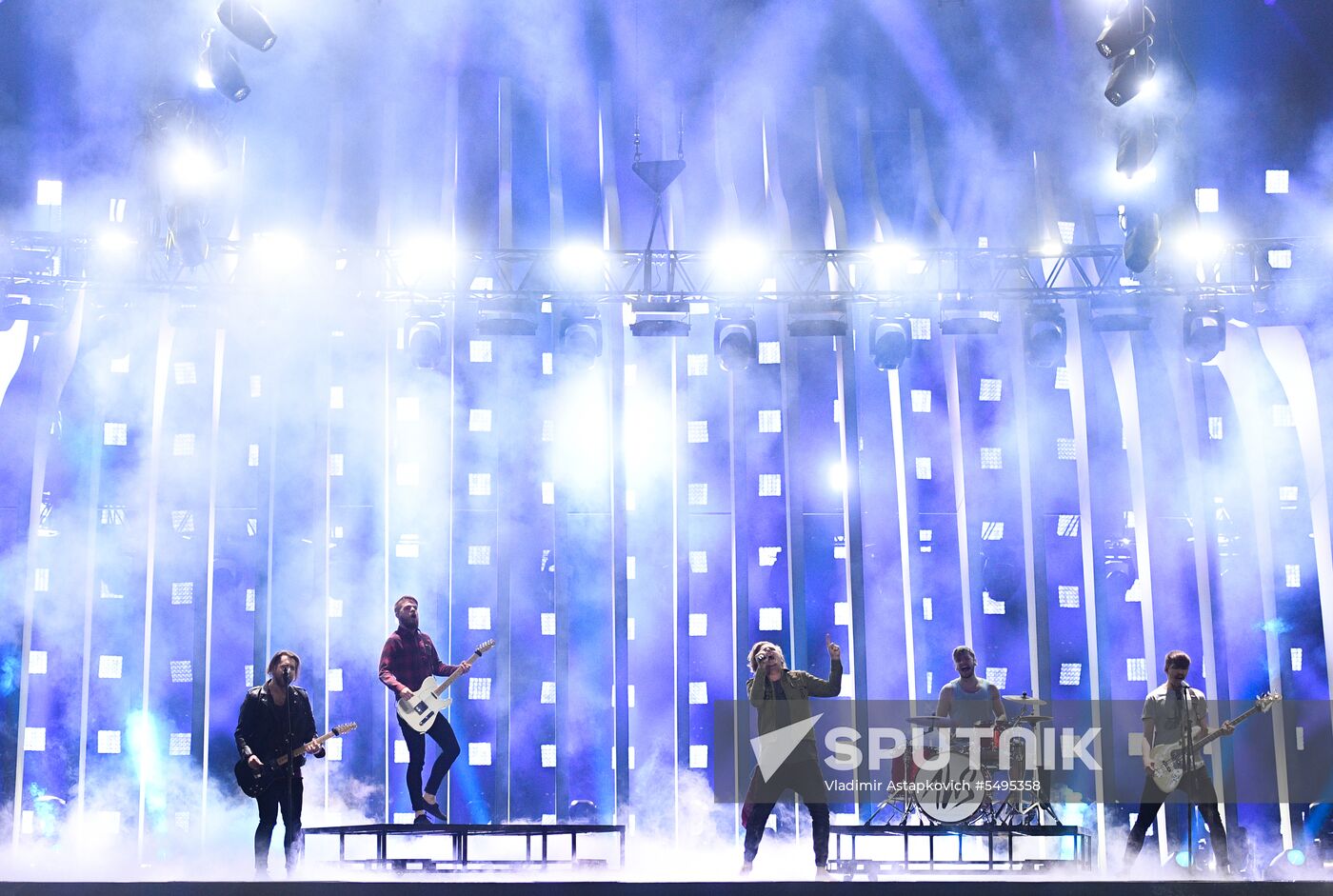 Rehearsal of the Eurovision 2018 song contest's second semi-final