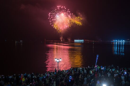 Fireworks display to mark Victory Day in Russian regions