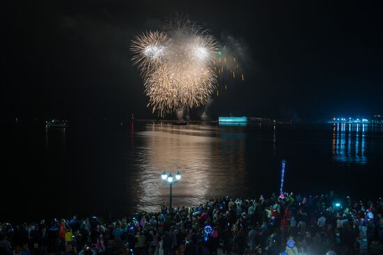 Fireworks display to mark Victory Day in Russian regions