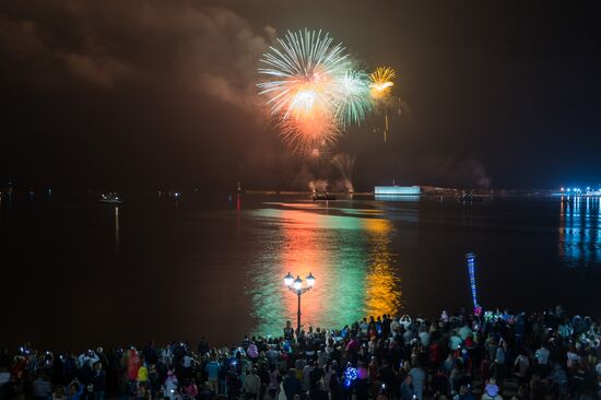 Fireworks display to mark Victory Day in Russian regions
