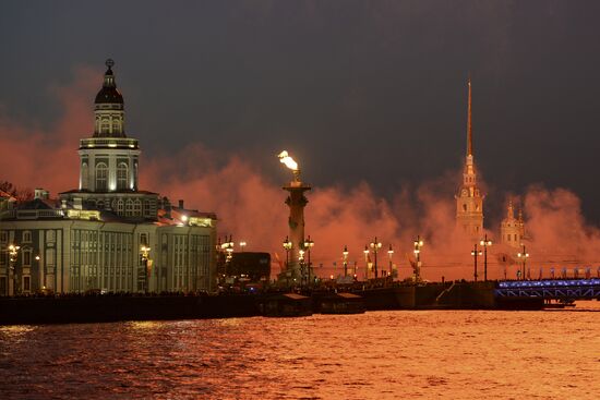 Fireworks display to mark Victory Day in Russian regions