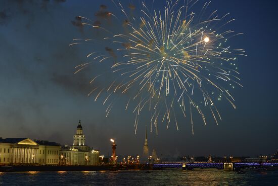 Fireworks display to mark Victory Day in Russian regions