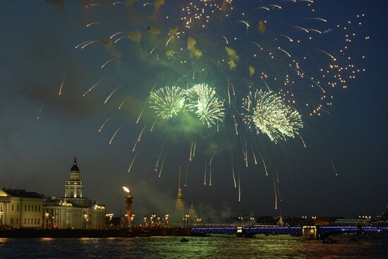 Fireworks display to mark Victory Day in Russian regions