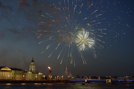 Fireworks display to mark Victory Day in Russian regions