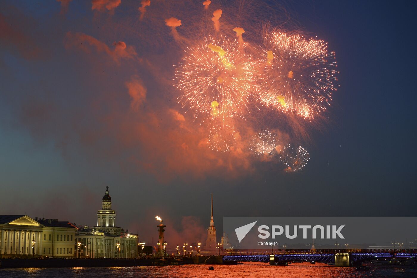 Fireworks display to mark Victory Day in Russian regions