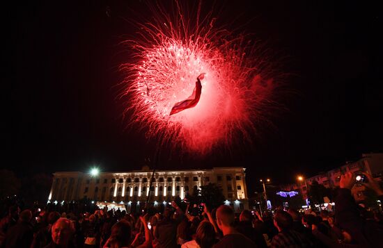 Fireworks display to mark Victory Day in Russian regions