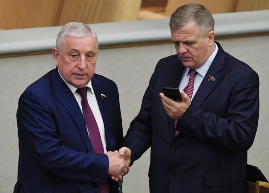 State Duma plenary meeting