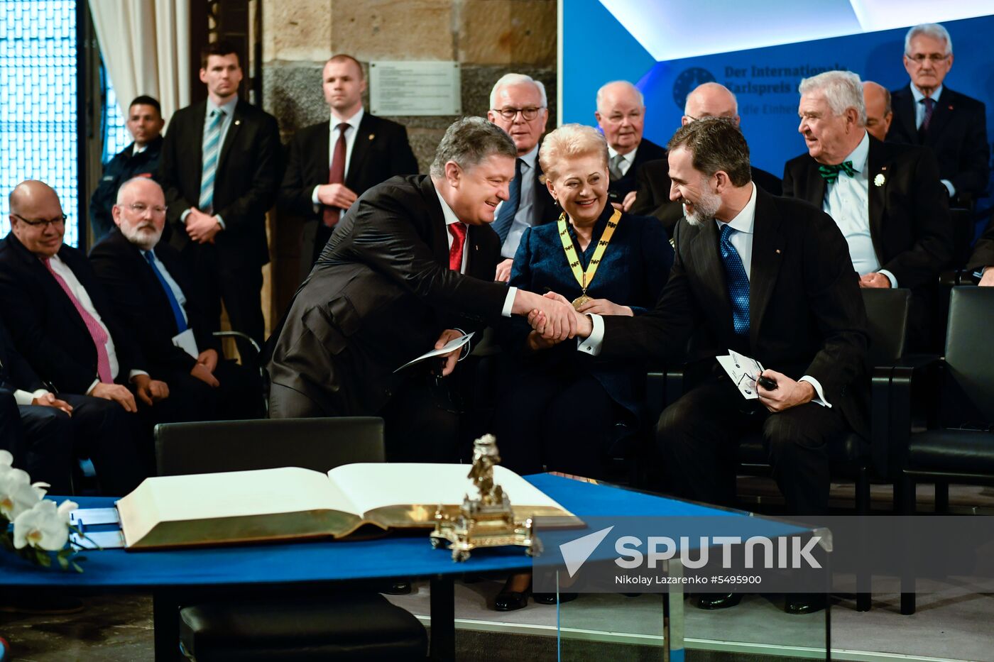Meeting of German Chancellor Angela Merkel, French President Emmanuel Macron and Ukrainian President Petro Poroshenko