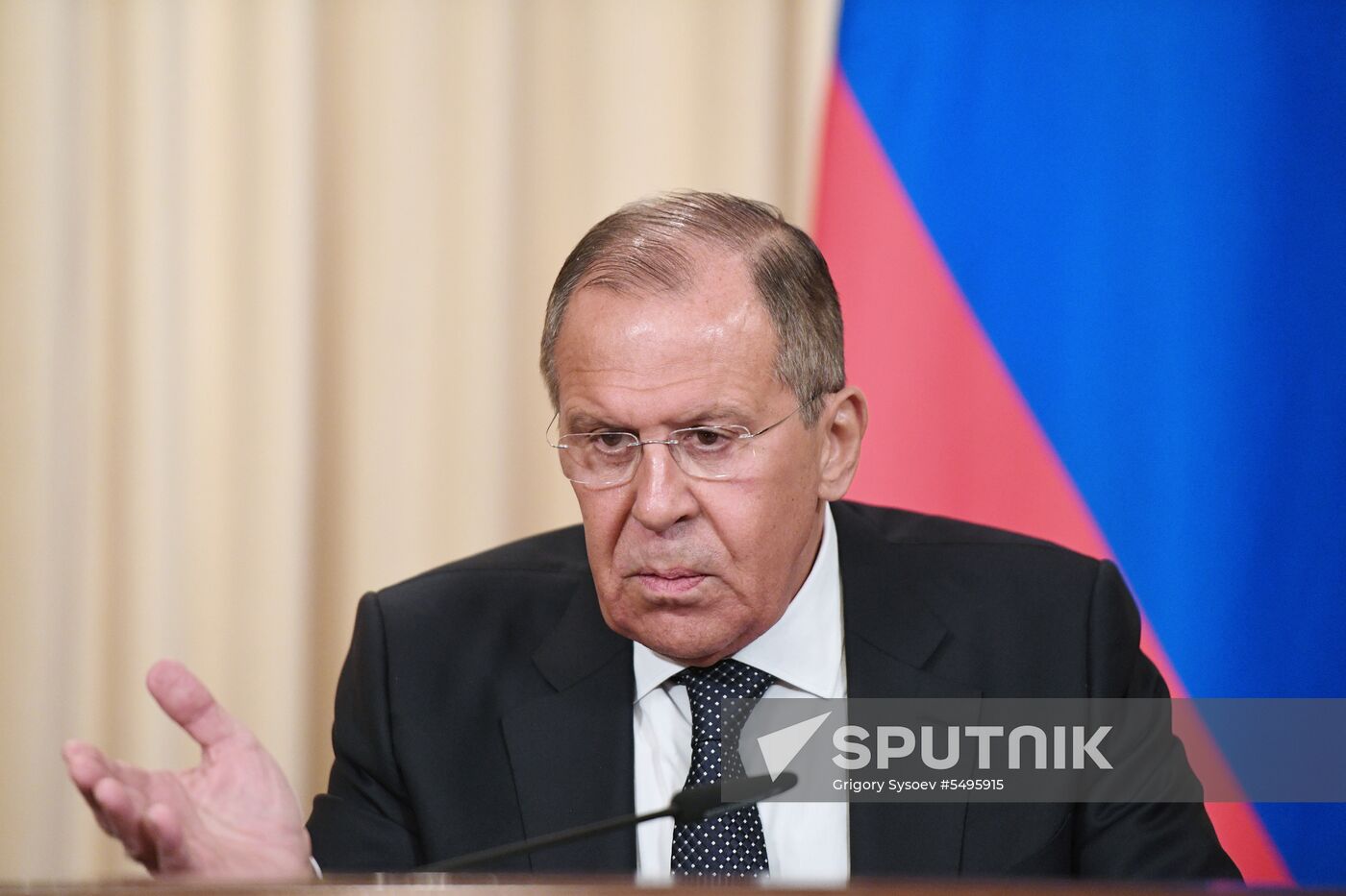 Russian Foreign Minister Sergei Lavrov meets with German Foreign Minister Heiko Maas