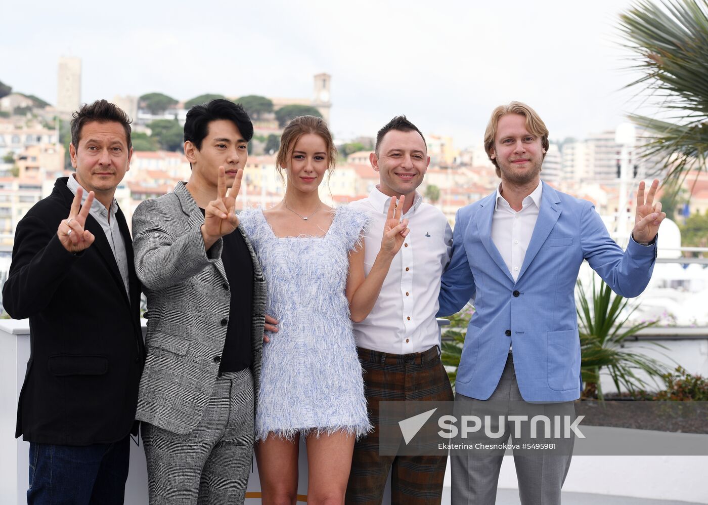 Photocall of Kirill Serebrennikov film Leto's film crew at 71st Cannes Film Festival