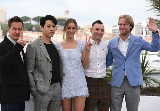 Photocall of Kirill Serebrennikov film Leto's film crew at 71st Cannes Film Festival