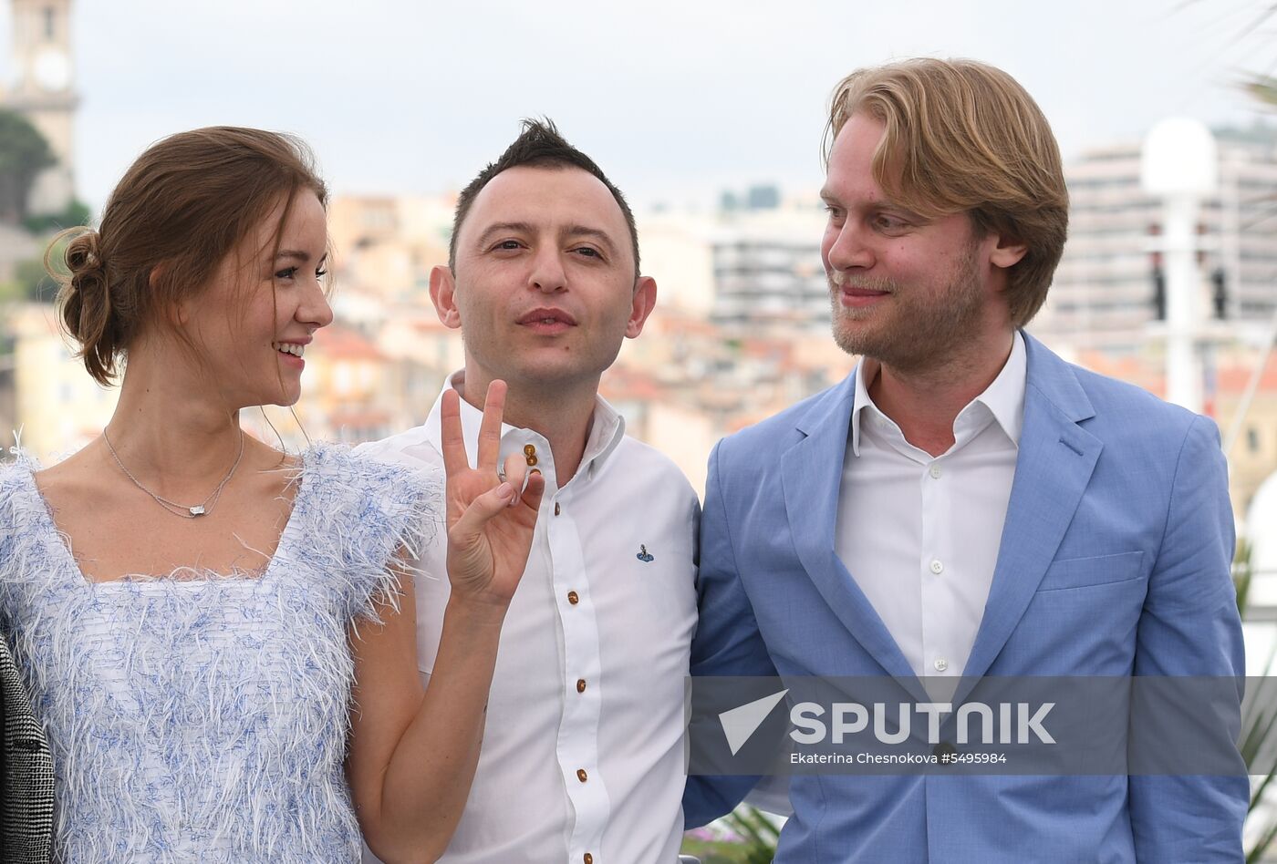 Photocall of Kirill Serebrennikov film Leto's film crew at 71st Cannes Film Festival