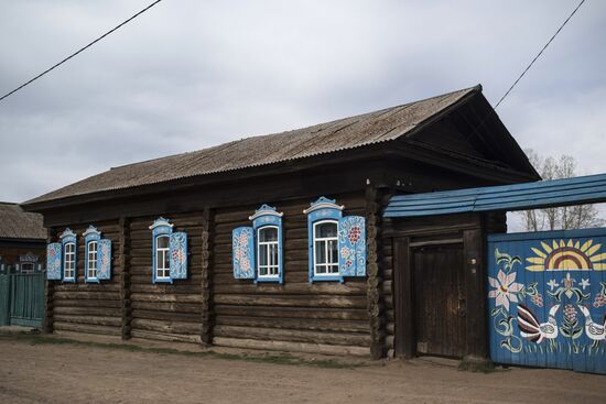 Tarbagatai village of Semeiskie Old Believers in Buryatia