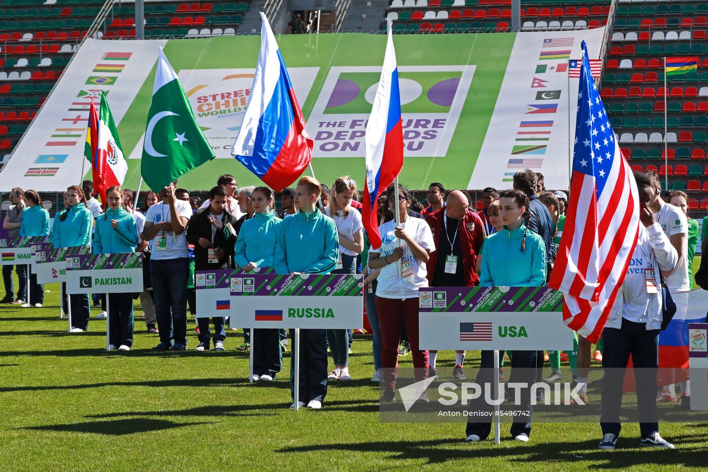 Opening of Future Depends On You international football tournament for orphans