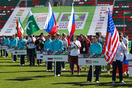 Opening of Future Depends On You international football tournament for orphans