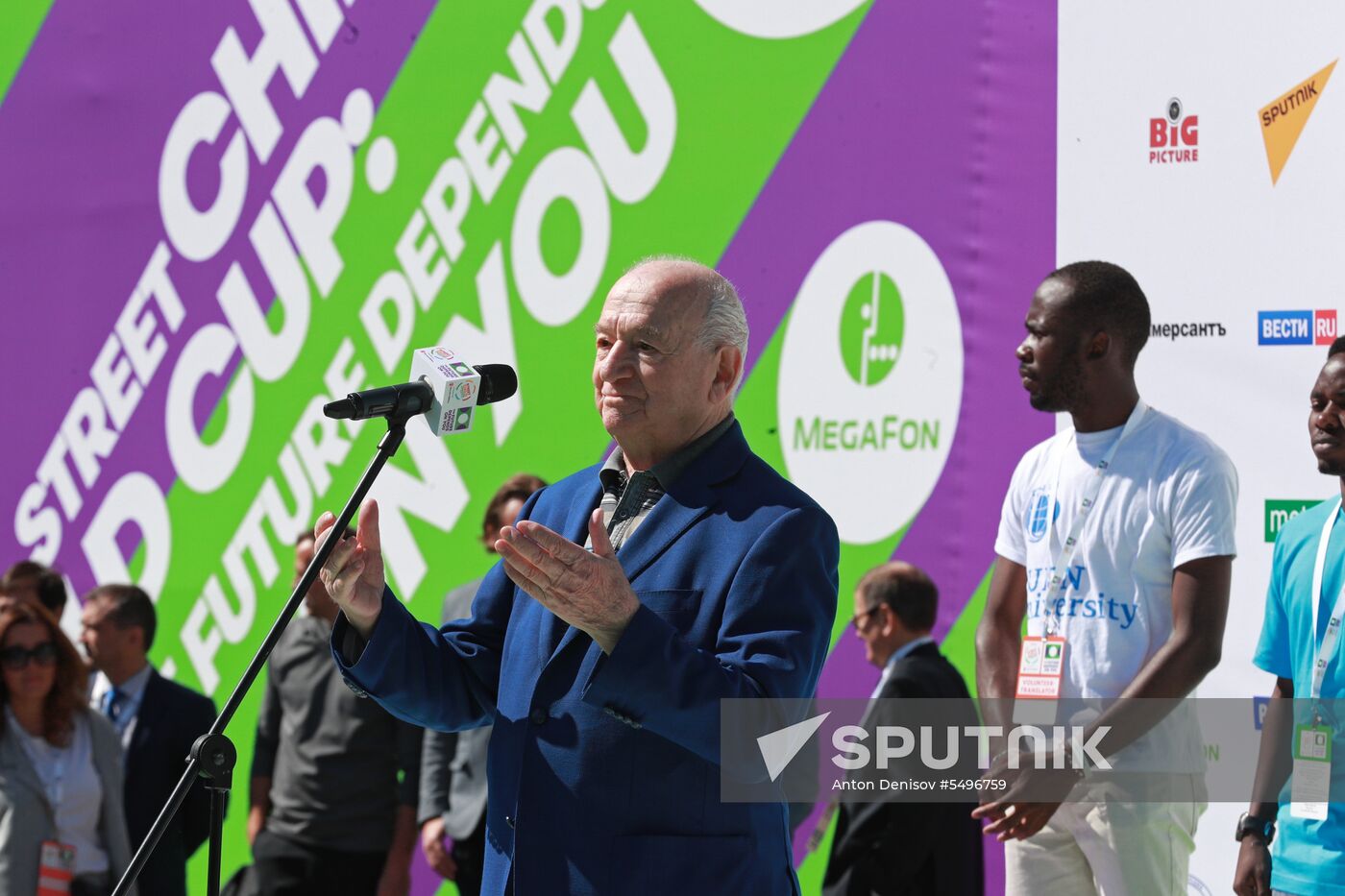 Opening of Future Depends On You international football tournament for orphans