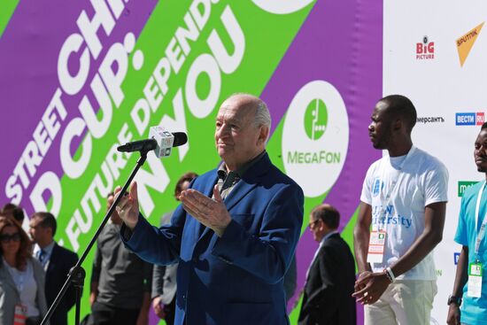 Opening of Future Depends On You international football tournament for orphans