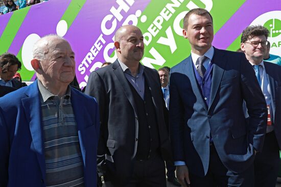 Opening of Future Depends On You international football tournament for orphans