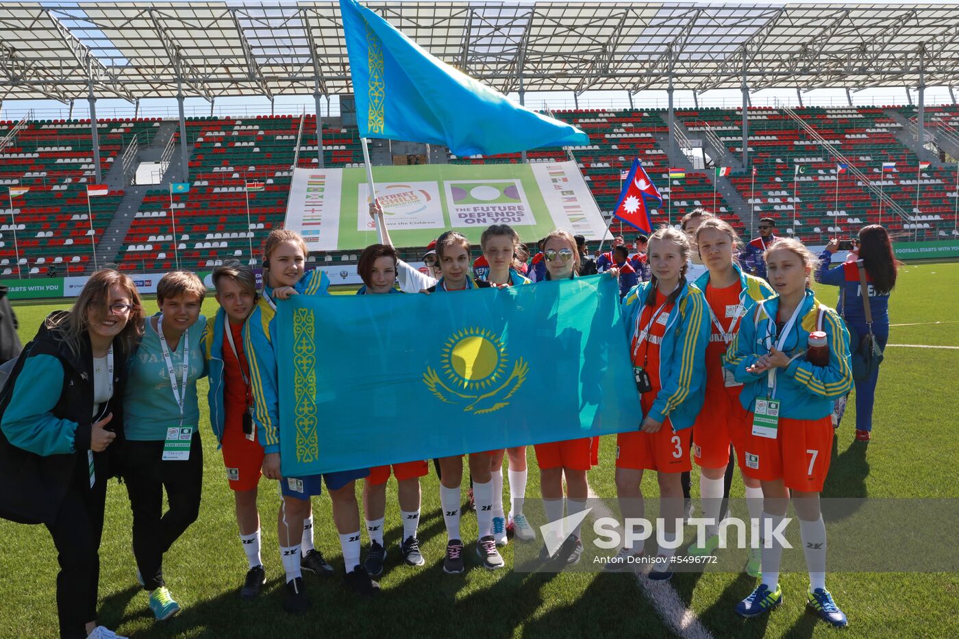 Opening of Future Depends On You international football tournament for orphans