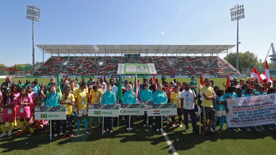Opening of Future Depends On You international football tournament for orphans