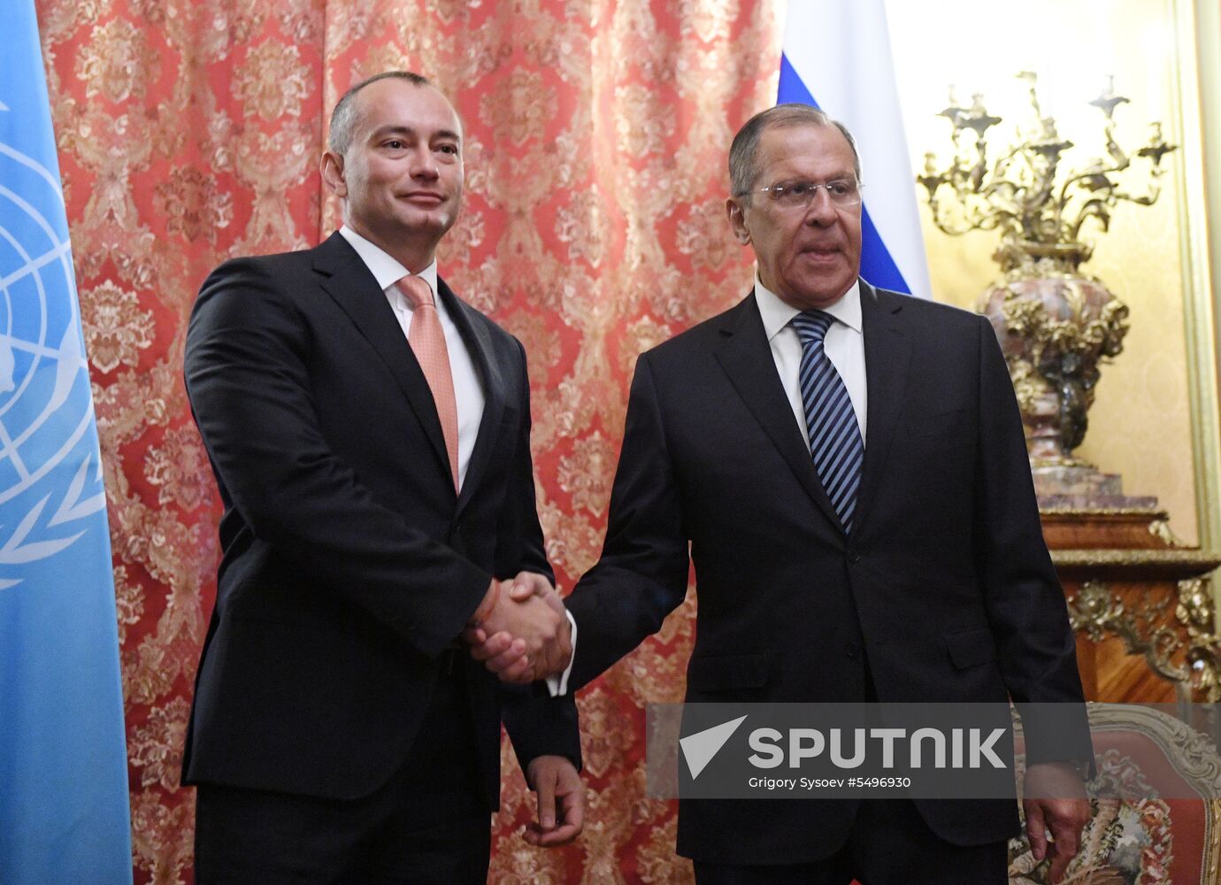 Foreign Minister Sergei Lavrov meets with UN Special Coordinator for Middle East Peace Process Nickolay Mladenov